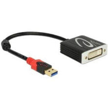 Cables & Interconnects DeLOCK 62737 video cable adapter 0.2 m DVI-I Black