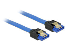 Cables & Interconnects DeLOCK 84978 SATA cable 0.3 m SATA 7-pin Black, Blue