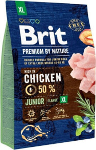 Dog Dry Food Brit Premium JUNIOR XL 3 kg Puppy Chicken