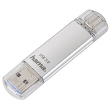 USB Flash drive Hama C-Laeta USB flash drive 128 GB USB Type-A / USB Type-C 3.2 Gen 1 (3.1 Gen 1) Silver