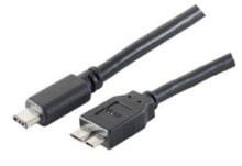 Cables & Interconnects shiverpeaks BS77142-1.0 USB cable 1 m USB 3.2 Gen 1 (3.1 Gen 1) USB C Micro-USB B Black