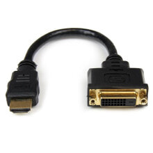 Cables & Interconnects StarTech.com 8in HDMI to DVI-D Video Cable Adapter - HDMI Male to DVI Female