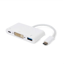 Cables & Interconnects ROLINE USB 3.1 C - DVI 0.1 m USB Type-C DVI-I + USB White