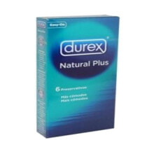 Condoms DUREX Natural Plus Condoms 6 Units