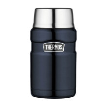 Thermoses and Thermomugs Стильный термос для еды с чашкой - темно-синий 710 мл