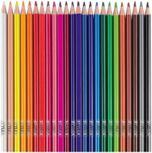 Colored Pencils Stylex 26004 colour pencil Black, Blue, Brown, Green, Grey, Light Blue, Light Green, Magenta, Orange, Pink, Red, White, Yellow 24 pc(s)