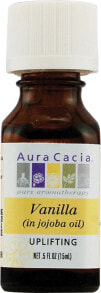 Essential Oils Aura Cacia Pure Essential Oil Vanilla in Jojoba Oil -- 0.5 fl oz