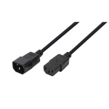 Cables & Interconnects LogiLink CP091 power cable Black 1.8 m C14 coupler C13 coupler