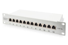 Cables & Interconnects Digitus DN-91612S-EA-G, 10 Gigabit Ethernet, RJ-45, Cat6a, 22/26, Grey, Metal