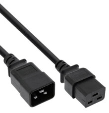 Wires, cables InLine 16641H power cable Black 10 m C19 coupler C20 coupler