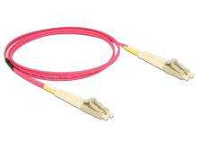 Cables & Interconnects DeLOCK 84640 fibre optic cable 1 m LC LSZH OM4 Violet