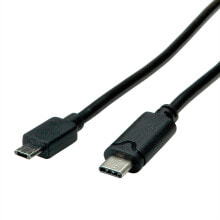 Cable channels ROLINE 11.02.8781 USB cable 3 m USB 2.0 USB C Micro-USB B Black