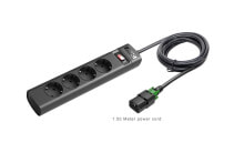 Smart Extension Cords and Surge Protectors APC PZ42IZ-GR power distribution unit (PDU) 4 AC outlet(s) Black
