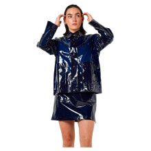 Athletic Jackets NOISY MAY Sky Transparent Short Rain Jacket