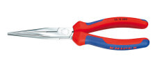 Thin pliers and round pliers Knipex 26 15 200. Type: Side-cutting pliers, Jaw width: 2.5 mm, Jaw length: 7.3 cm. Length: 20 cm, Weight: 198 g