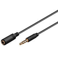 Wires, cables Goobay 3m 3.5mm. Connector 1: 3.5mm, Connector 2: 3.5mm, Cable length: 3 m, Product colour: Black