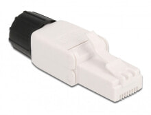 Cables & Interconnects DeLOCK 86978, RJ-45, White, Male, Straight, 22/24, 47.4 mm