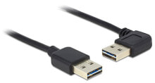 Cables & Interconnects DeLOCK 3m USB 2.0 A m/m 90° USB cable USB A Black