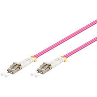 Cables & Interconnects Goobay 95936. Connector 1: LC, Connector 2: LC, Core diameter: 50 µm, Cable colour: Pink