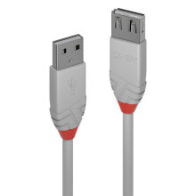 Cables & Interconnects Lindy Anthra Line USB cable 5 m USB 2.0 USB A Grey