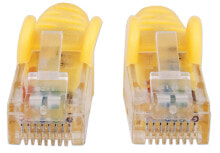 Cables or Connectors for Audio and Video Equipment Intellinet Network Patch Cable, Cat6A, 30m, Yellow, Copper, S/FTP, LSOH / LSZH, PVC, RJ45, Gold Plated Contacts, Snagless, Booted, Polybag