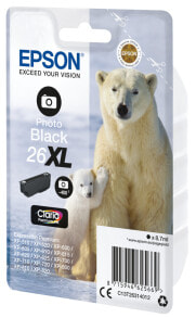 Cartridges Epson Polar bear Singlepack Photo Black 26XL Claria Premium Ink