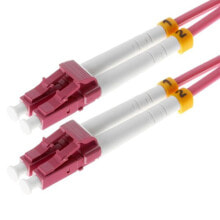 Cables & Interconnects Helos 5m OM4 LC/LC fibre optic cable Violet