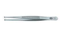 Tweezers C.K Tools Positioning 2351, Stainless steel, Silver, Flat, Straight, 11.5 cm, 1 pc(s)