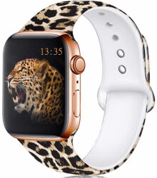 Watchbands Silikonový řemínek pro Apple Watch - Leopardí 38/40 мм