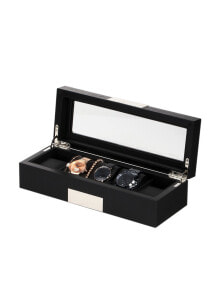 Premium Clothing and Shoes Rothenschild Watch Box RS-2350-5BL for 5 Watches Black