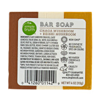 Soap Simple Truth® Bar Soap Chaga Mushroom and Reishi Mushroom -- 1 Bar