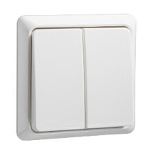 Sockets, switches and frames Schneider Electric 501504, White, Thermoplastic, IP20, 10 A, 80 mm, 80 mm