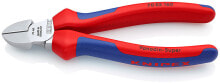 Pliers and side cutters Knipex 70 05 160, Diagonal-cutting pliers, 4 mm, Chromium-vanadium steel, Plastic, Blue/Red, 16 cm