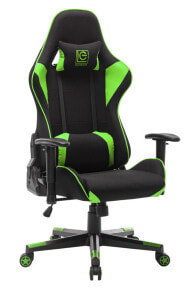 Chairs For Gamers LC-Power LC-GC-703BG, Black, Green, Black, Green, Fabric, Leather, Polyurethane (PU), Foam, Metal, Plastic, Black