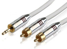 Cables & Interconnects PureLink AC0120-050, 2 x RCA, 3.5mm, Copper, 5 m, White