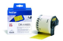 Paper and film Brother DK-44605 Continuous Removable Yellow Paper Tape (62mm)