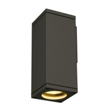 Facade Outdoor Wall Light, Qpar51, Square, Anthracite, Max. 35W