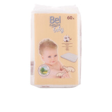 Baby Cotton Swabs and Pads NATURE ECOCERT maxi discos bebé algodón 100% orgánico 60 pz