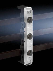 Accessories for telecommunications cabinets and racks Contact hazard protection cover plate for bus-mounting fuse bases