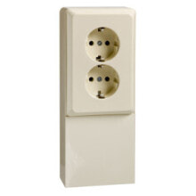 Sockets, switches and frames Schneider Electric 515500, Type F, 2P+E, Pearl, Thermoplastic, IP20, 250 V
