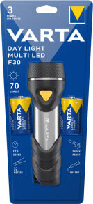 Handheld Flashlights Varta Day Light Multi LED F30 Black, Silver, Yellow Hand flashlight