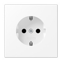 Accessories for sockets and switches JUNG LS 1520 KI WWM, Type F, 1 module(s), 2P, White, Thermoplastic, Universal