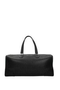 Travel Bags Moncler Travel Bags Valextra Men Leather Black