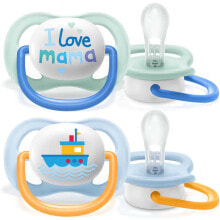 Baby Pacifiers And Accessories pHILIPS AVENT Ultra Air Collection Happy Pacifiers X2