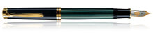 Pens Souverän M400. Product colour: Black,Gold,Green, Writing colours: Blue, Nib material: Gold. Quantity per pack: 1 pc(s)