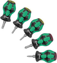Screwdriver Kits Wera Stubby Set 1. Package width: 115 mm, Package depth: 39 mm, Package height: 114 mm. Handle colour: Black/Green