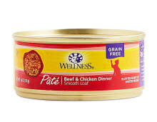 Wet Cat Food Wellness Canned Cat Food Grain Free Beef and Chicken -- 5.5 oz