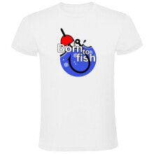 Mens Athletic T-shirts And Tops kRUSKIS Born To Fish Hook Short Sleeve T-Shirt