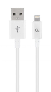 Charging Cables Cablexpert CC-USB2P-AMLM-2M-W lightning cable White