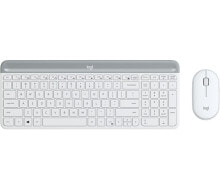 Keyboards and Mouse Kits Logitech MK470 Slim Wireless Combo keyboard RF Wireless AZERTY French White